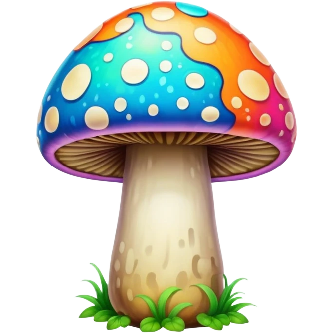 Mushroom on acid emoji