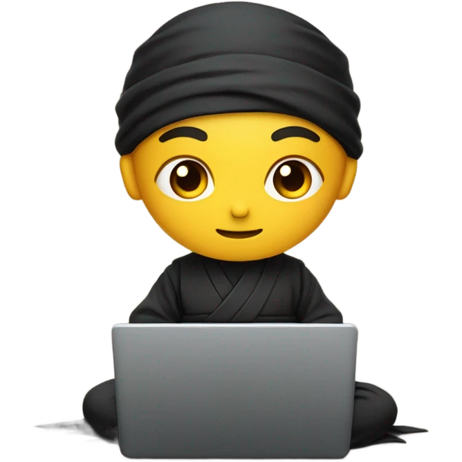 ninja with a laptop emoji