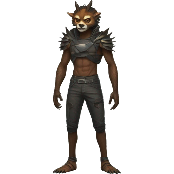 Cool Edgy Vernid species full body emoji
