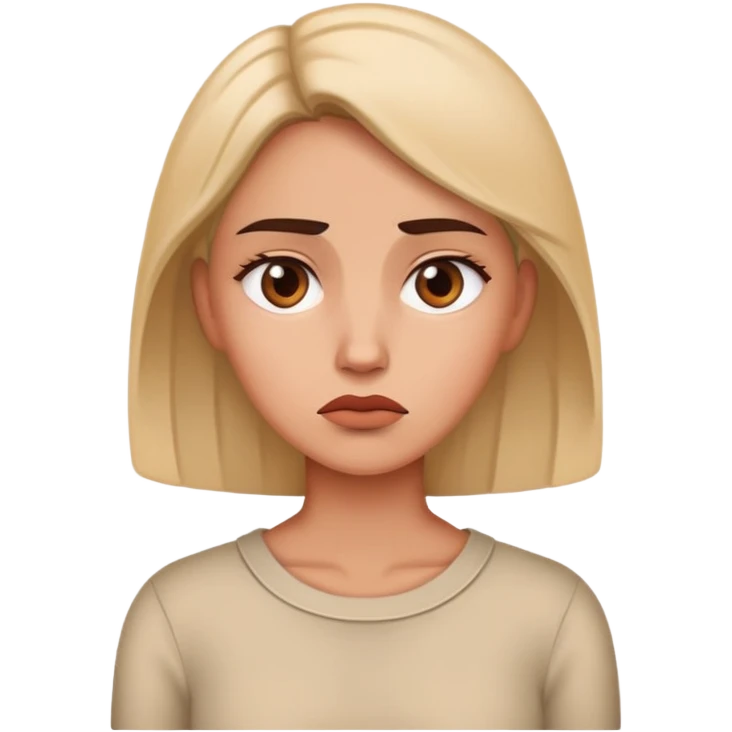 A concerning woman emoji