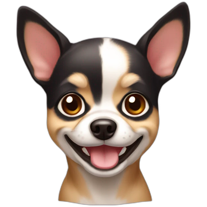 chuhuahua smile head emoji