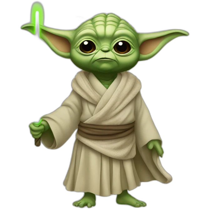 Yoda avec un tutu emoji