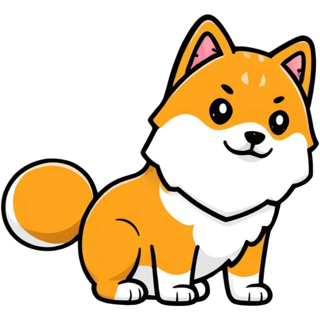 black Shiba Inu dog pooping emoji