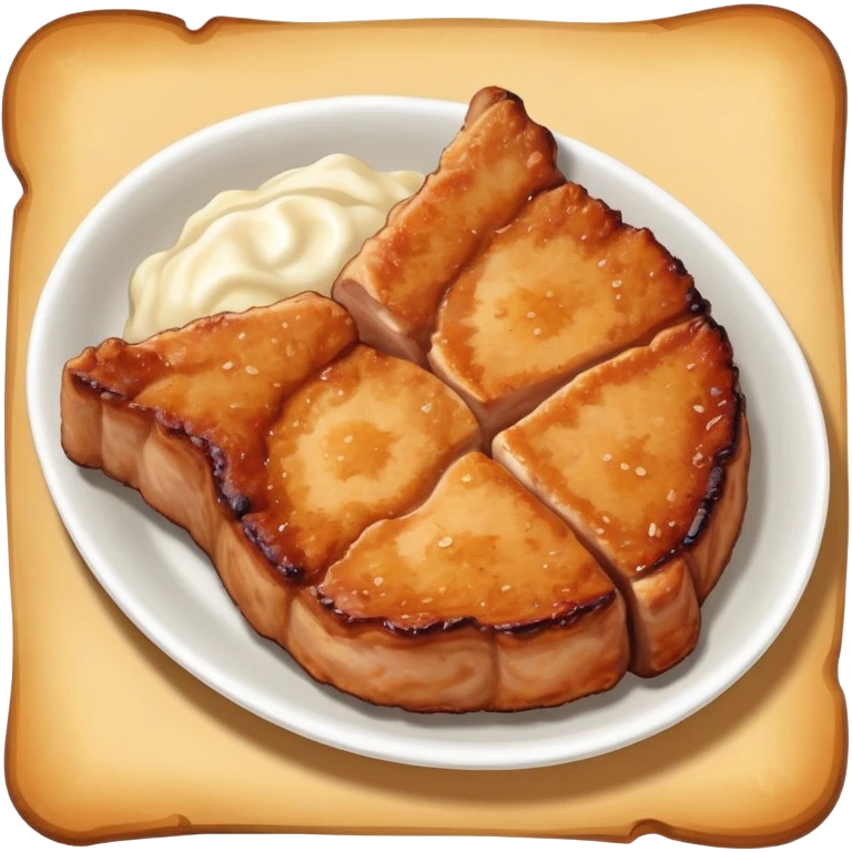Fried pork chops emoji