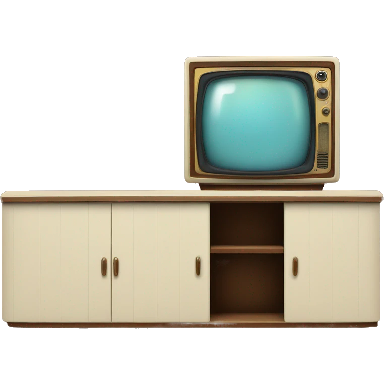 vintage tv cabinet emoji