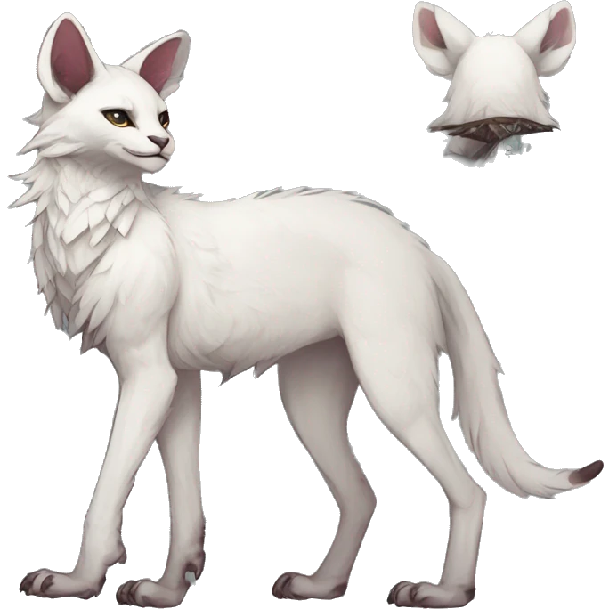 Modern Rare Fantasy Vernid-Trico-species by LiLaiRa, markings, full body emoji