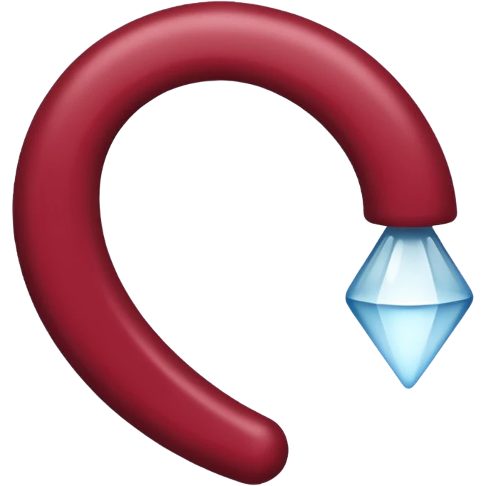  claret point without face on the white emoji