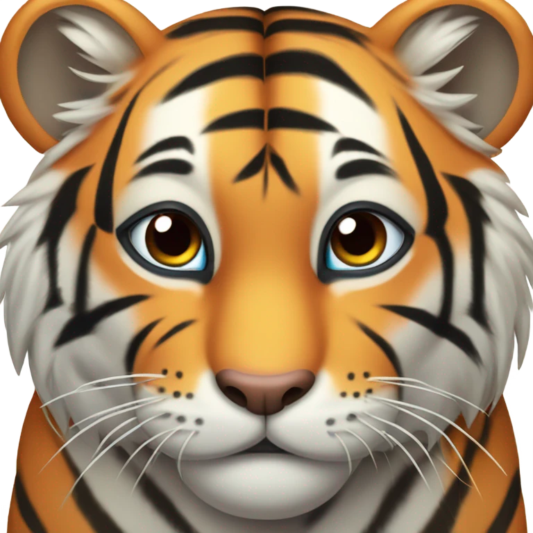 Tiger in love emoji