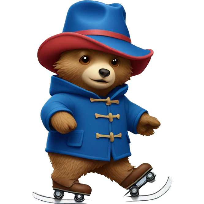 Paddington ice-skating emoji