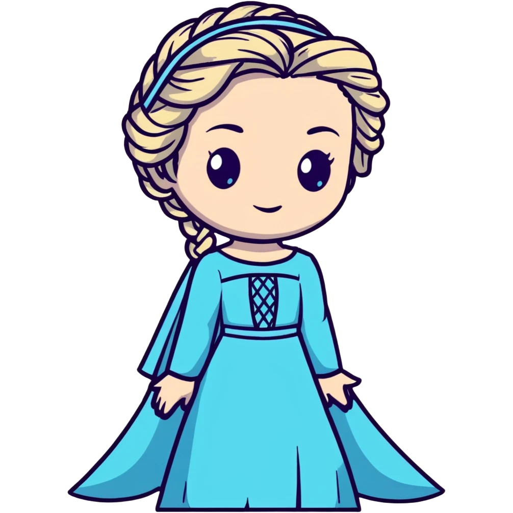 Elsa from Frozen Disney princess emoji
