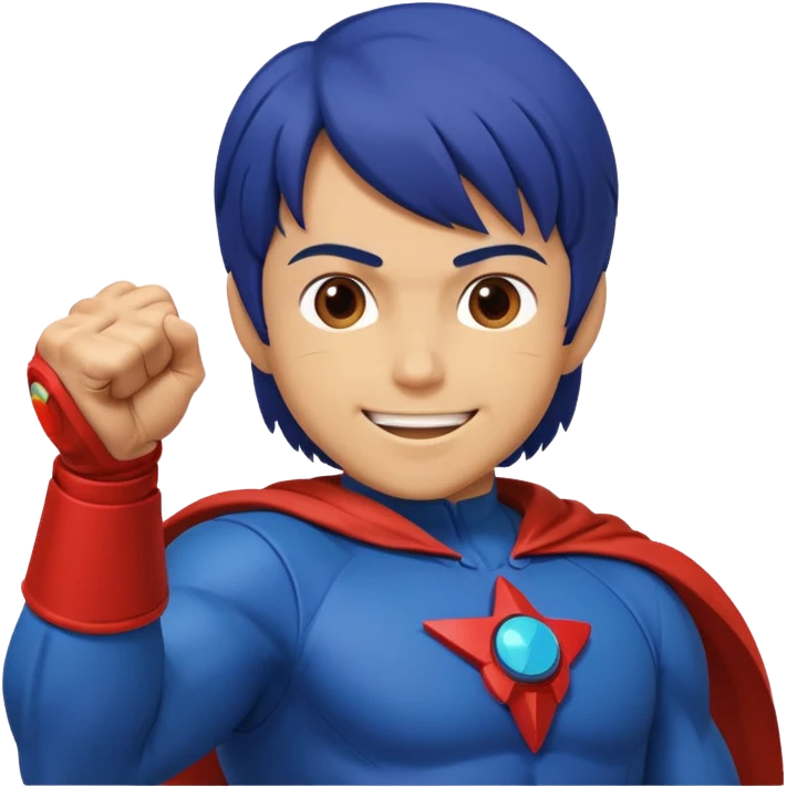 Mark from "Battle of the Planets" doing fist pump. emoji