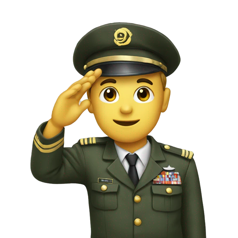 saluting  emoji
