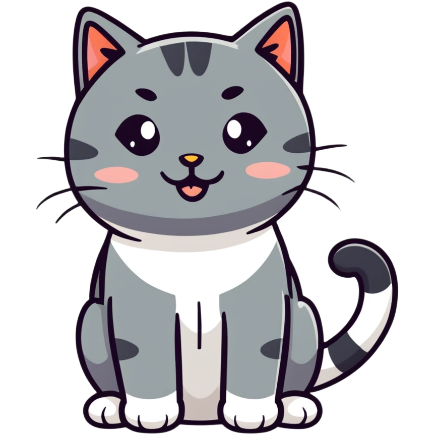 playful cat winking emoji