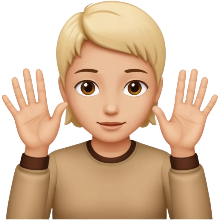 A normal human emoji with nails💅 this emoji but without the nail polish emoji