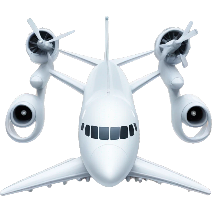 Plane with 7 engines emoji