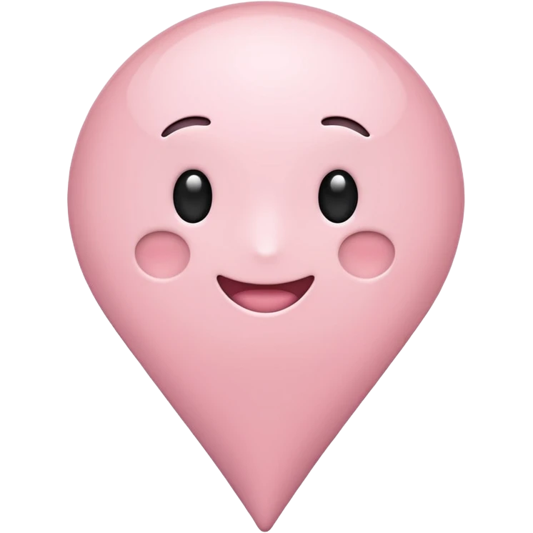 pale pink location pin emoji
