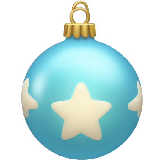 light blue ornament  emoji