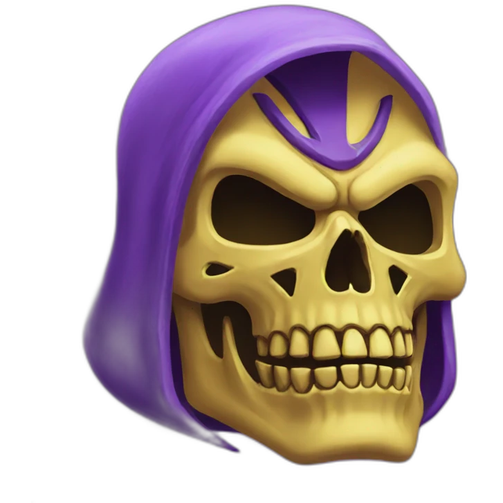 skeletor yellow and purple emoji