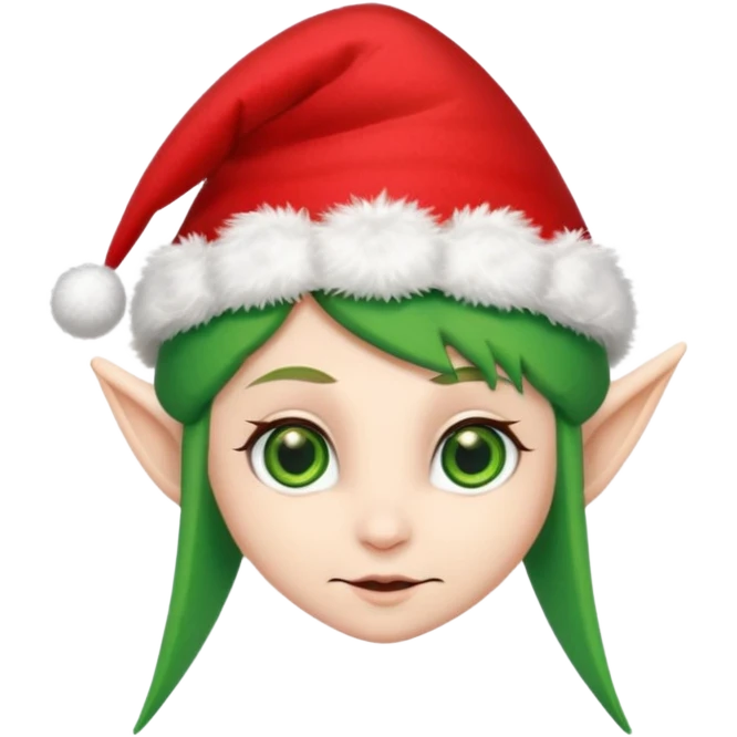 christmas elf head emoji