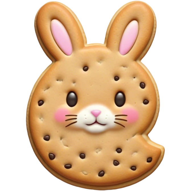 bunny animal cookie emoji