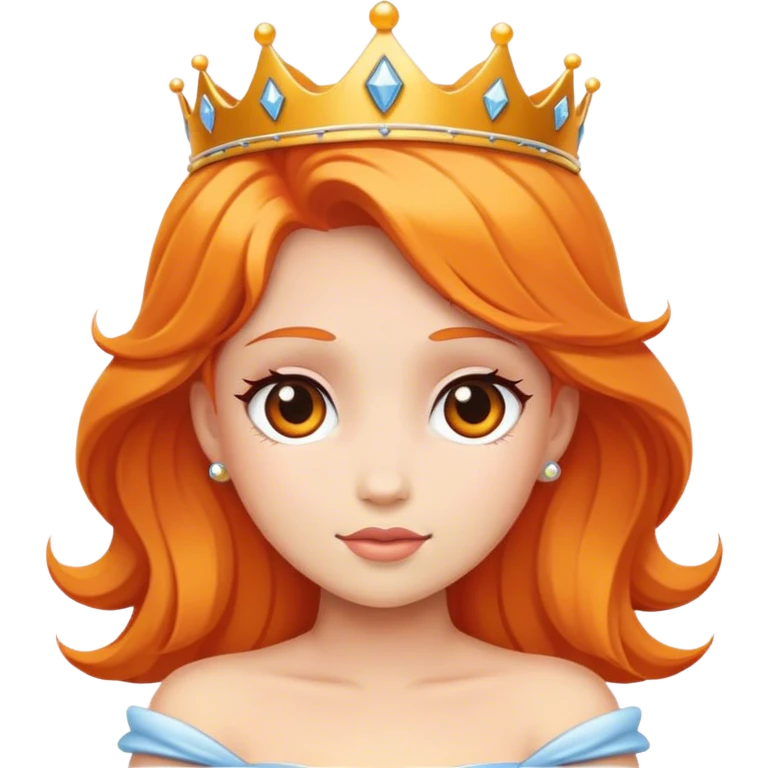 Orange-haired princess emoji
