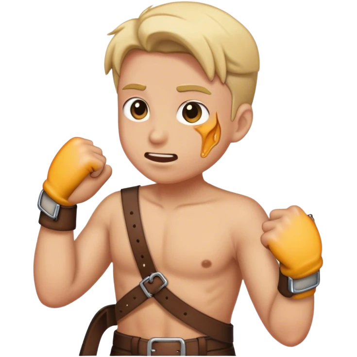 Belt hitting  emoji