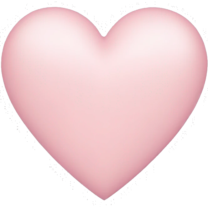 Light pink heart  emoji