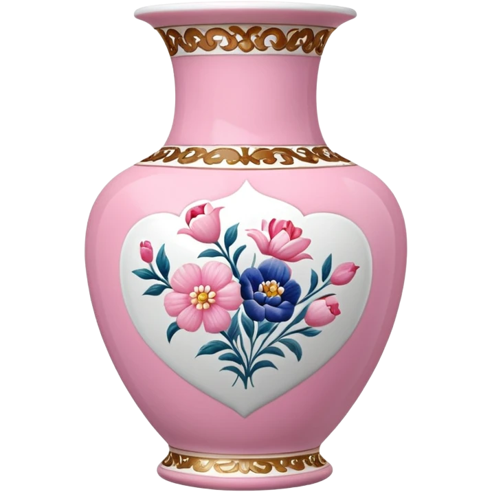 pink and white porcelain with flowers  emoji