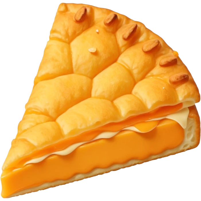 cheese puff with cheese dust emoji