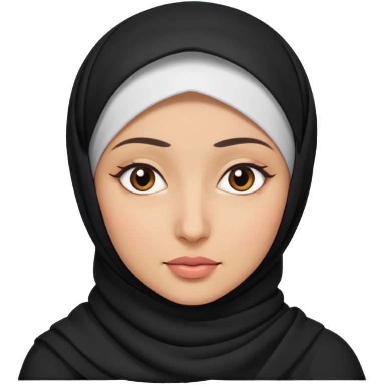Hijabi sideye  emoji