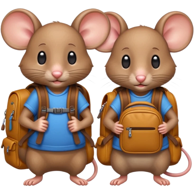 mice with backpacks emoji