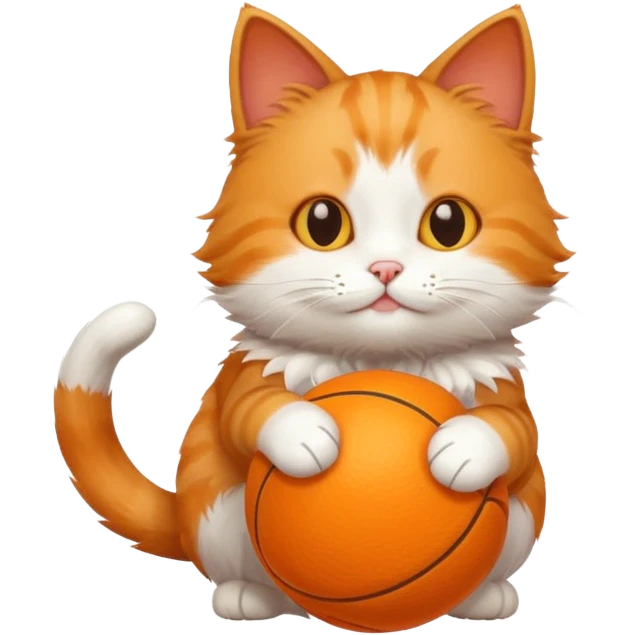 Cat Playing with ball emoji