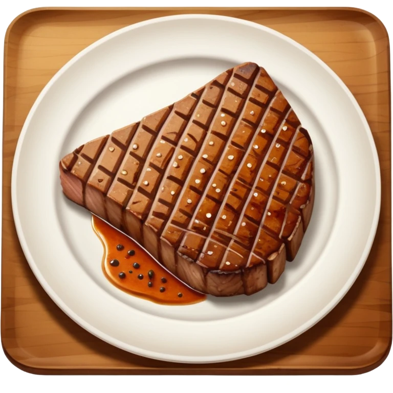 t bone  on plate emoji