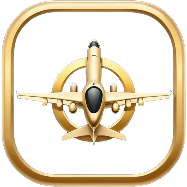 Luxury black travel logo emoji