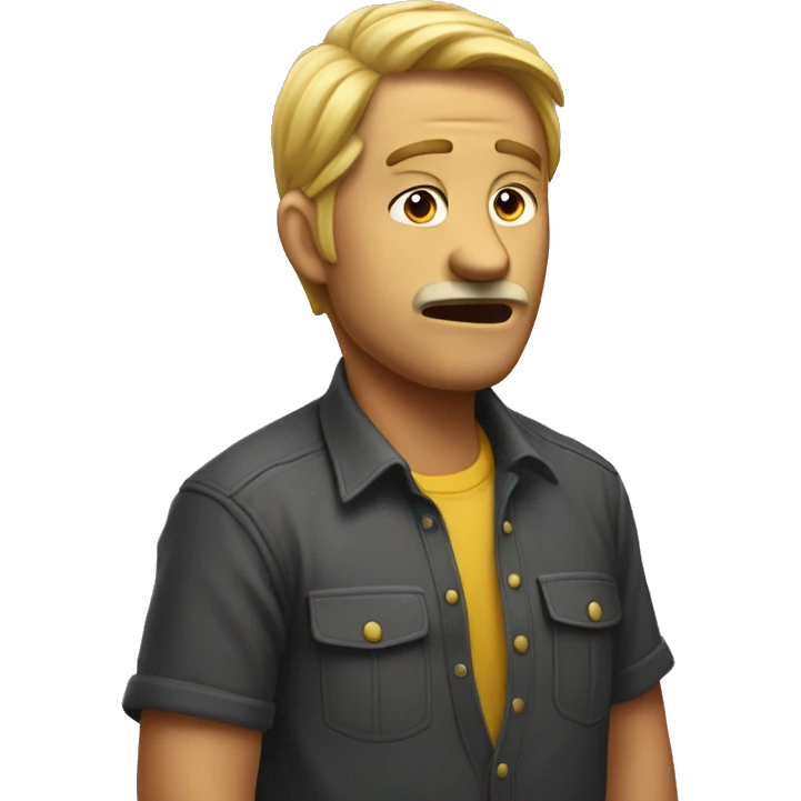 Emoji of Confused but full of eagerness  emoji