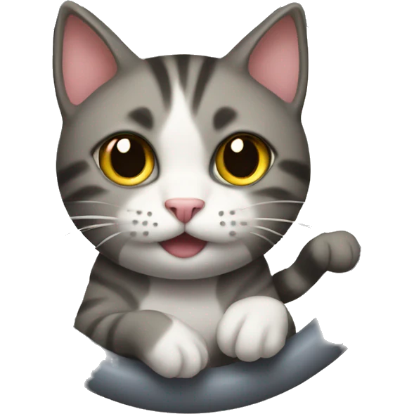 cat in a cat wheel emoji