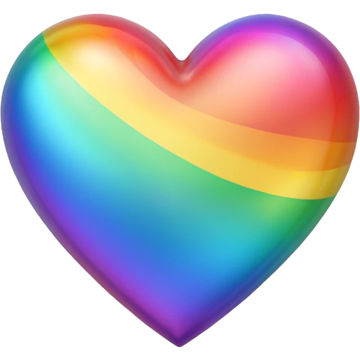 heart with a rainbow emoji