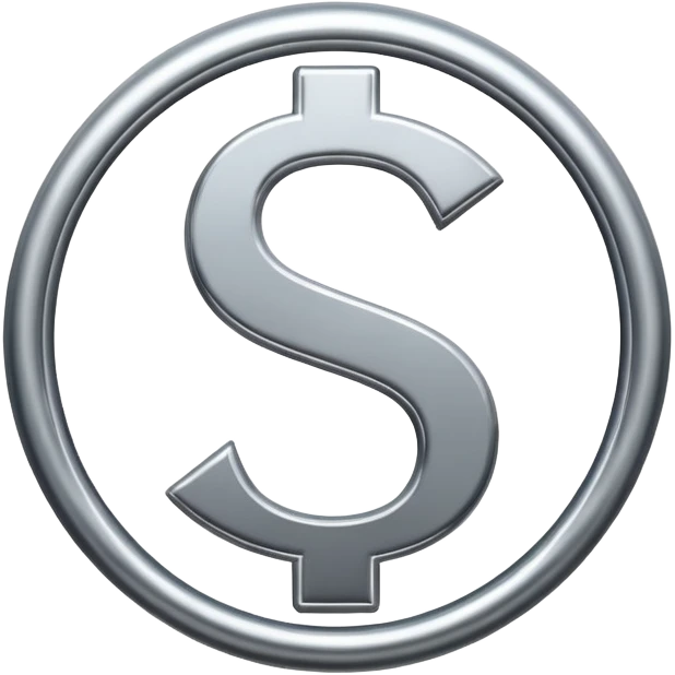 $ dollar metal symbol emoji