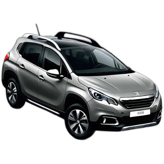 Peugeot 2008 grey emoji