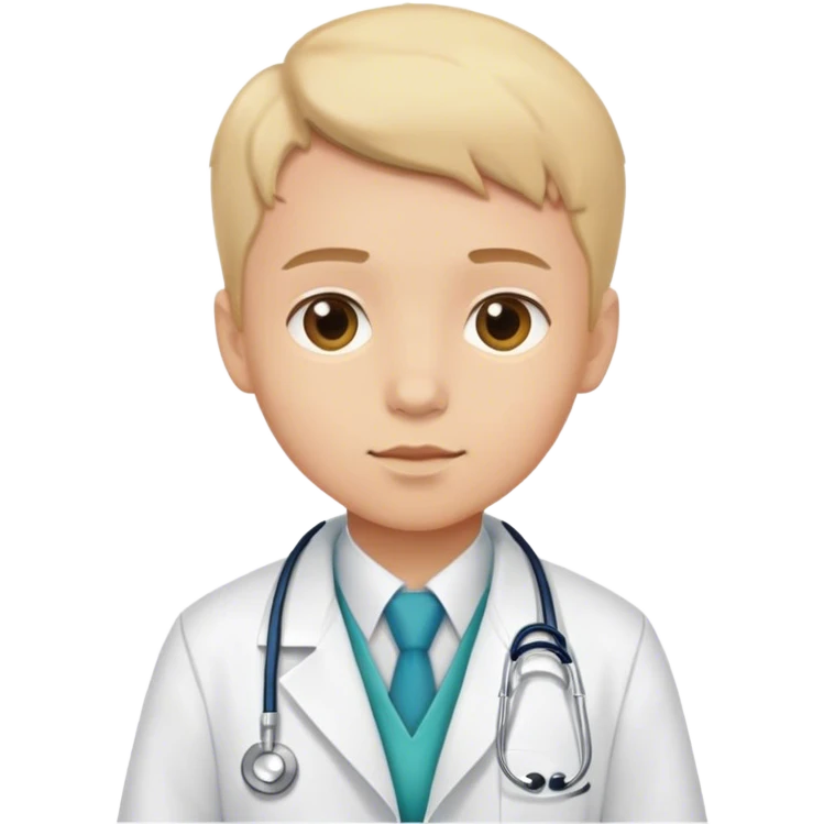 A boy with a doc emoji