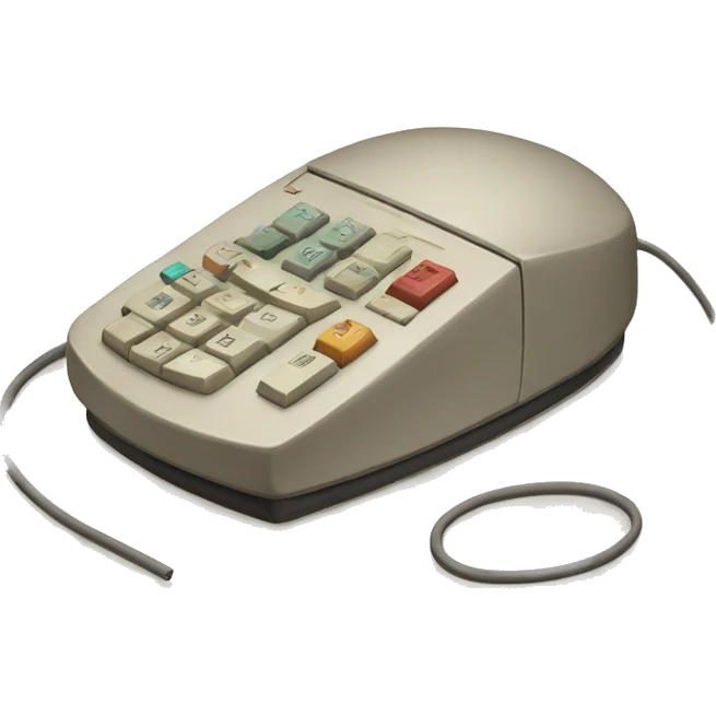 vintage computer mouse emoji