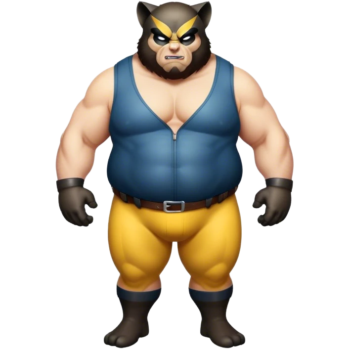 Fat Wolverine full body emoji