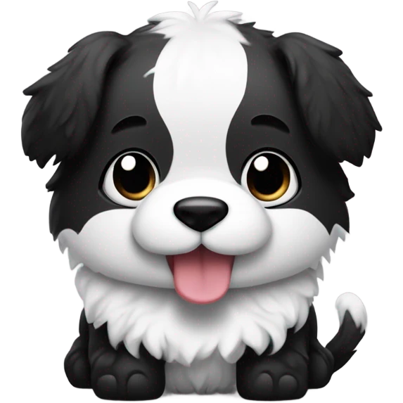 A panda but it’s a dog holding a treat emoji