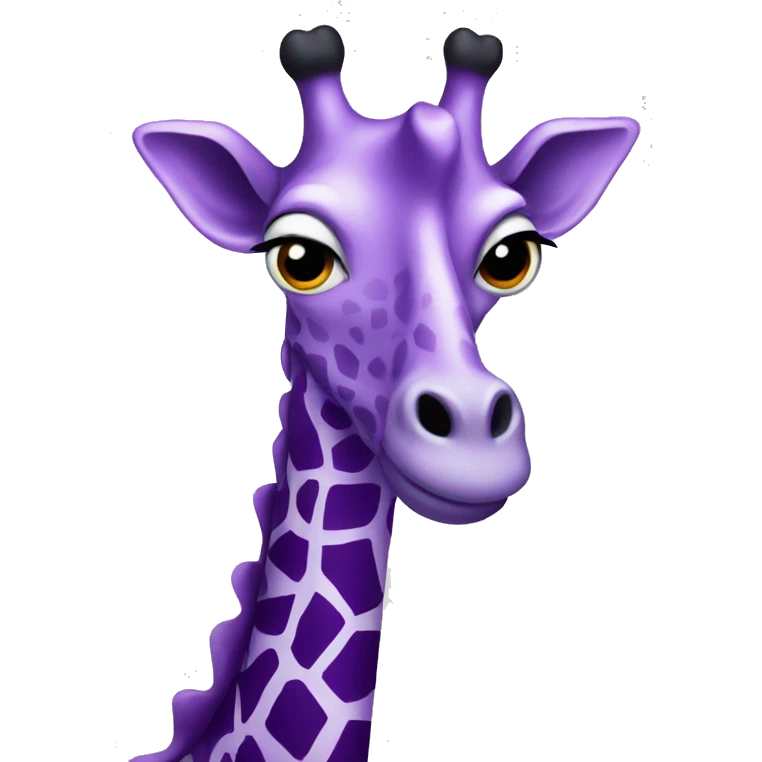 purple giraffe emoji