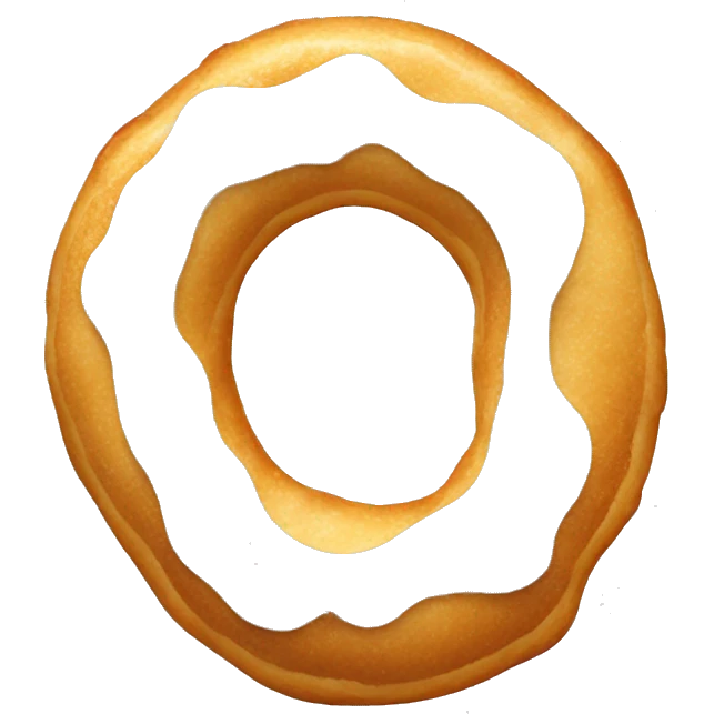 Dripping icing onion ring emoji
