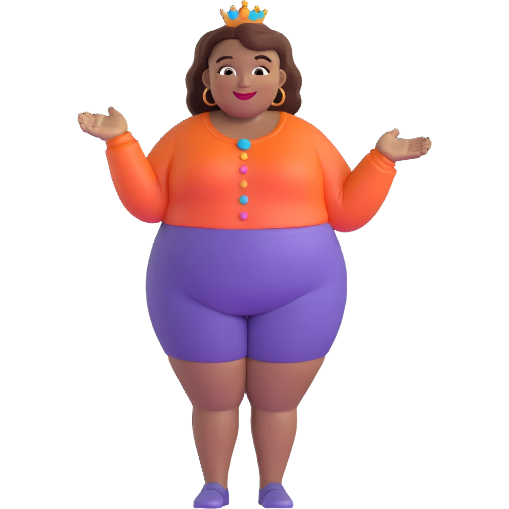 cheerful character resembling Nicole Byer emoji