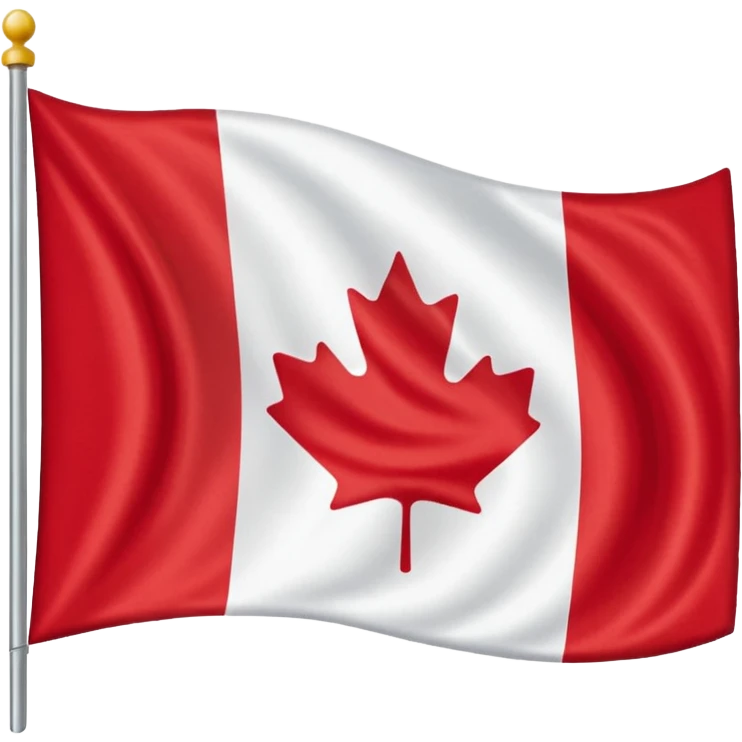 Flag of Canada but with gravity emoji