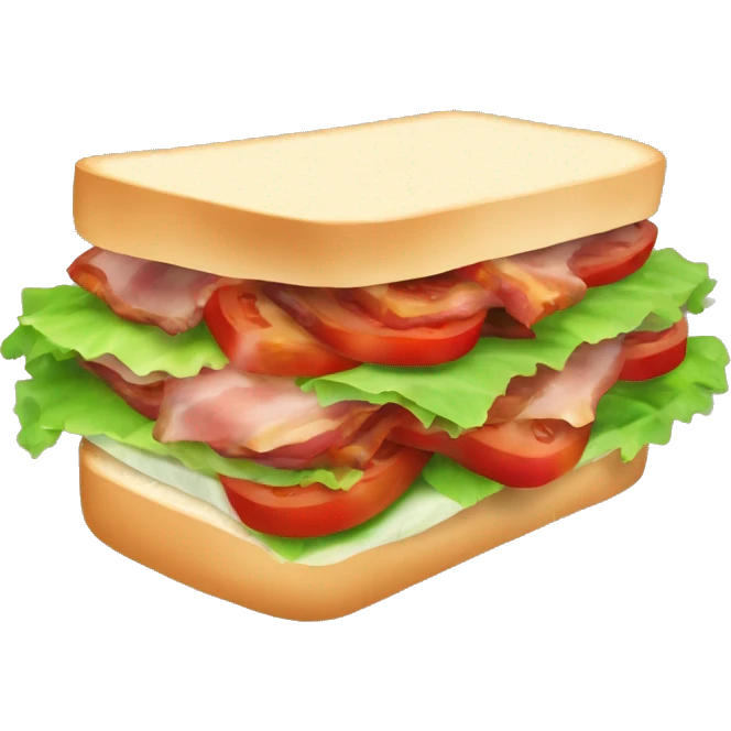 Bacon lettuce and tomato sandwich emoji