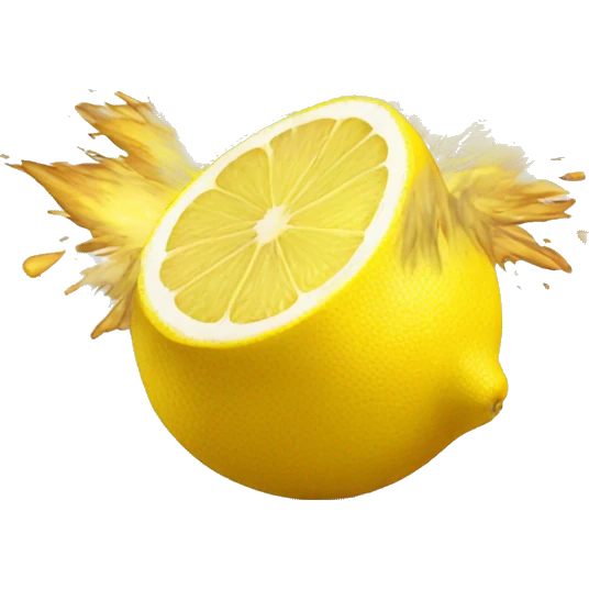 explosive lemon emoji