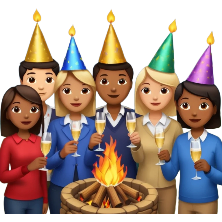 Bonfire Night with music emoji